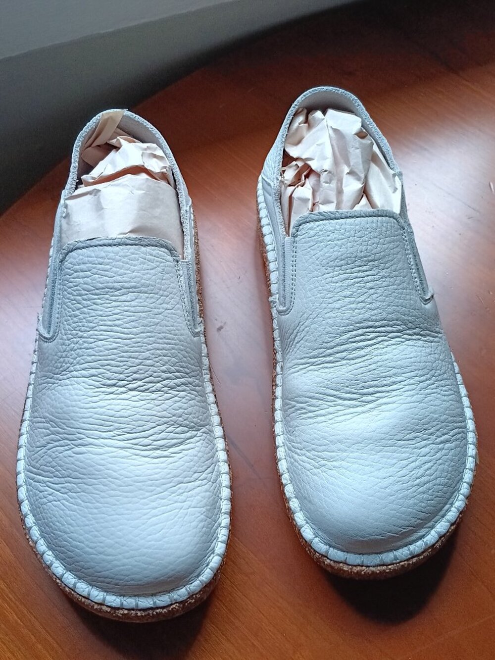 Birkenstock Pre-Loved UNISEX Pre-loved Classic White Leather Loafer Size 39 E
